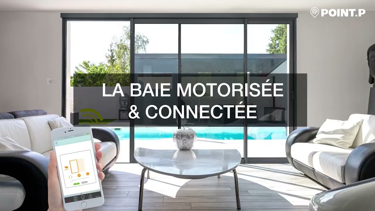Baie coulissante, motorisée et connectée Wibaie : confort et sécurité garantis !