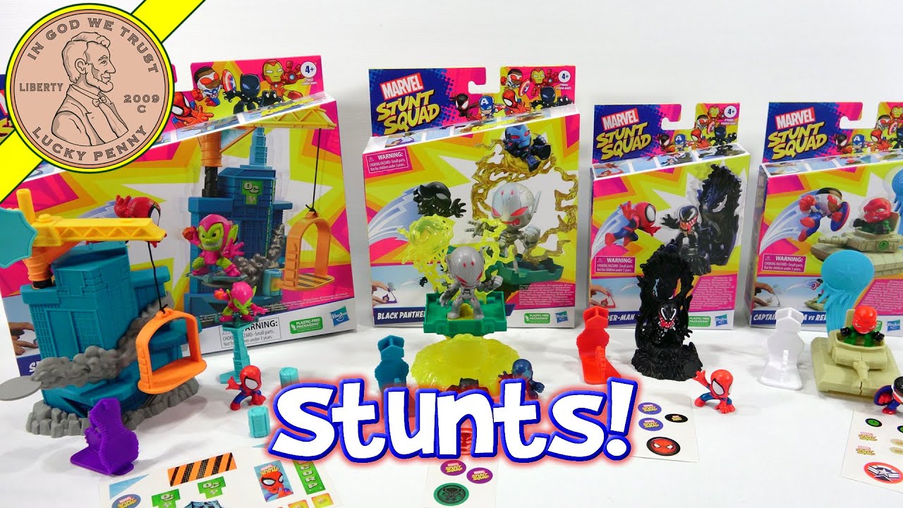 Marvel Stunt Squad Mighty Super Heroes Play Sets