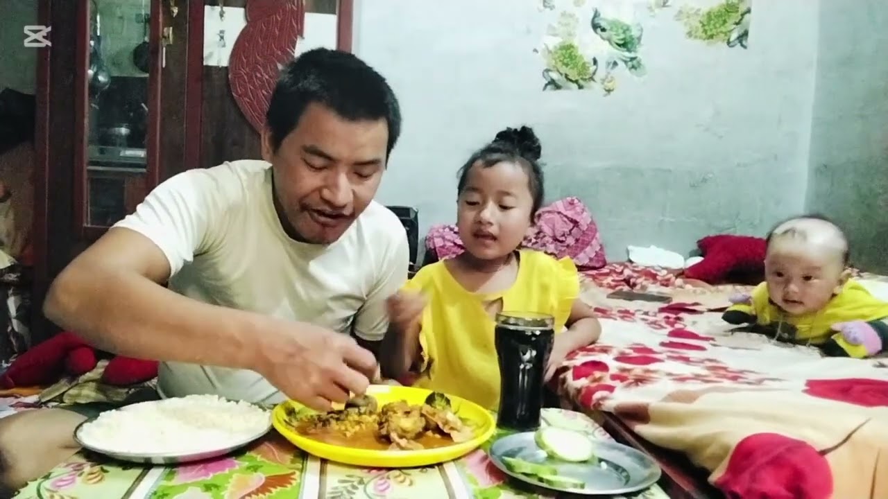 Aajha dherai din paxi Baba Xori khasi ko tauko sanga mukbang video😋😝