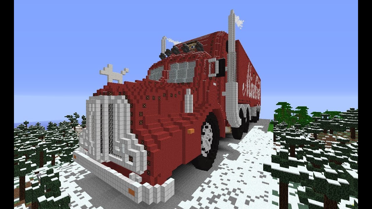 Let's Show Minecraft 1.6.4 Piston House Truck Part 7 + Download nicht der Coca Cola Truck epic