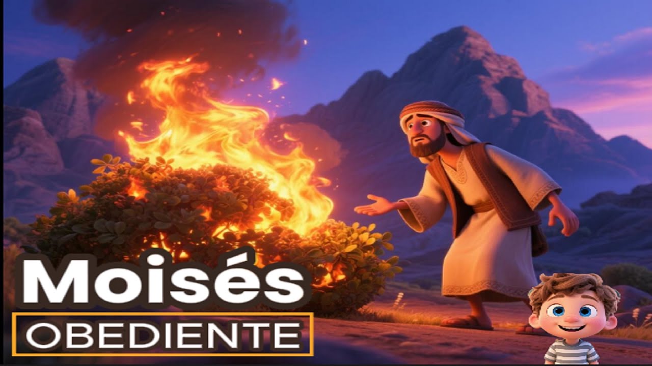 O Fogo que Falava com Moisés / História Bíblica Infantil