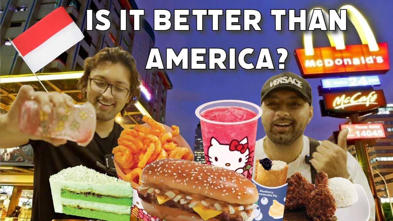 Foreigners TRY and REACT to INDONESIAN MCDONALDS