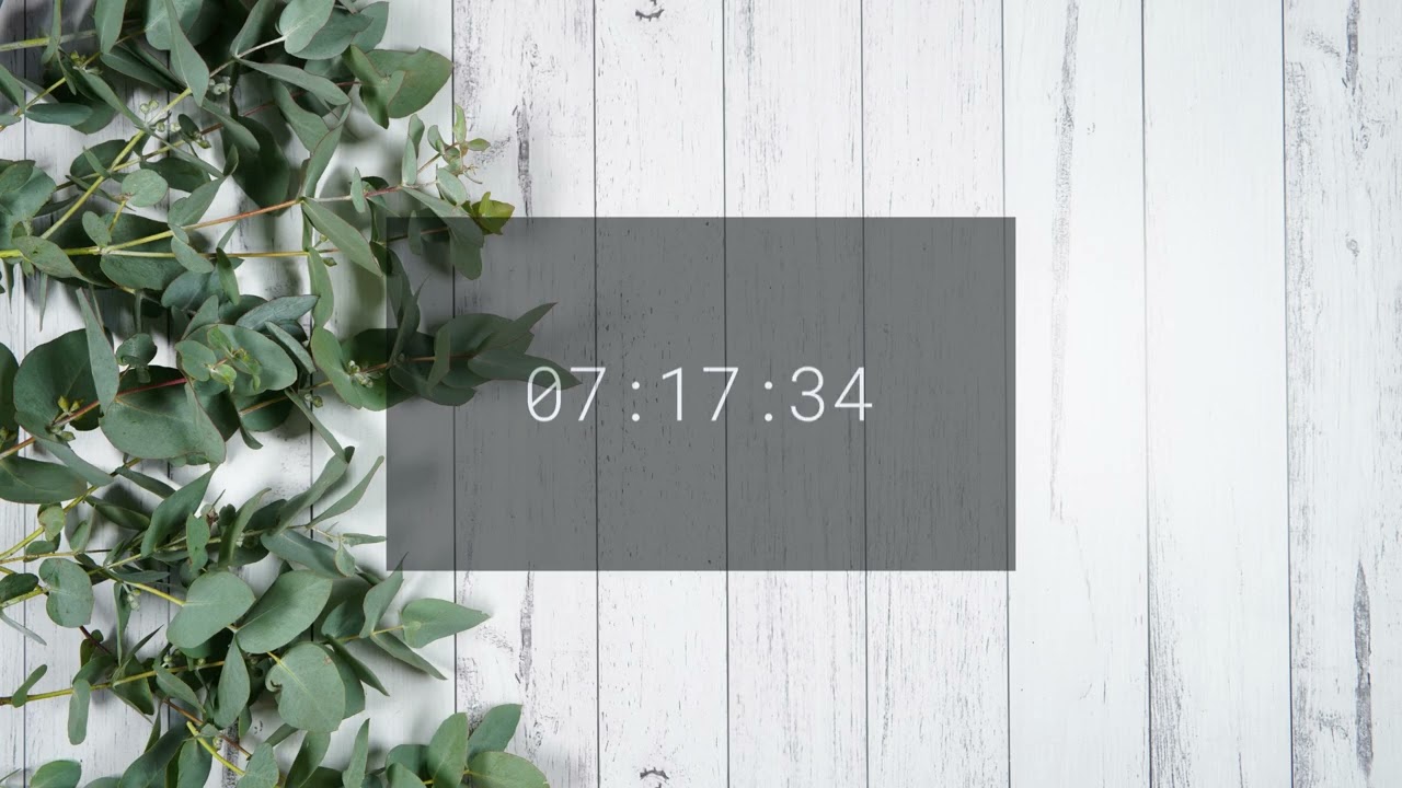 15-Minute Farmhouse Classroom Timer 🤍 | Monochromatic Eucalyptus Theme | Calm Focus Countdown