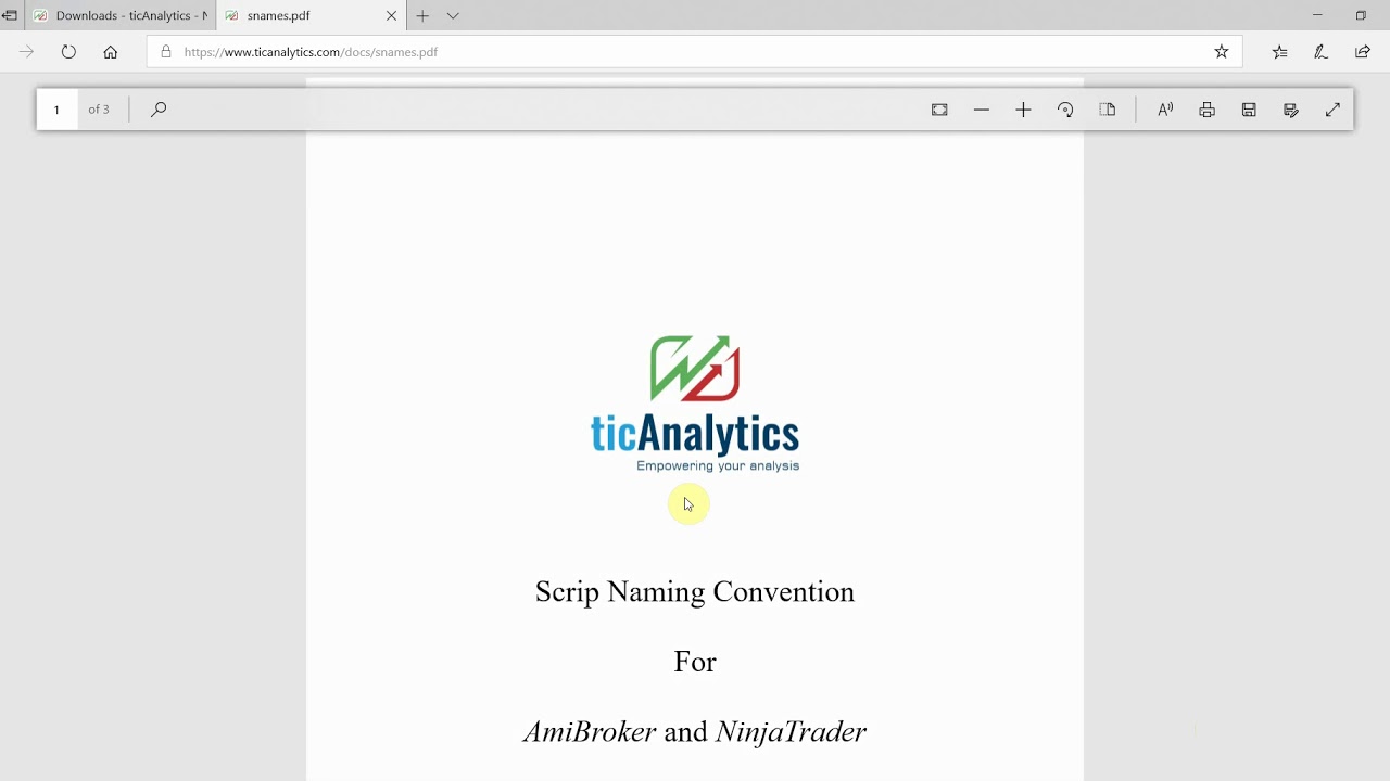 ticAnalytics&trade; AmiBroker Plugin: Installation Guide