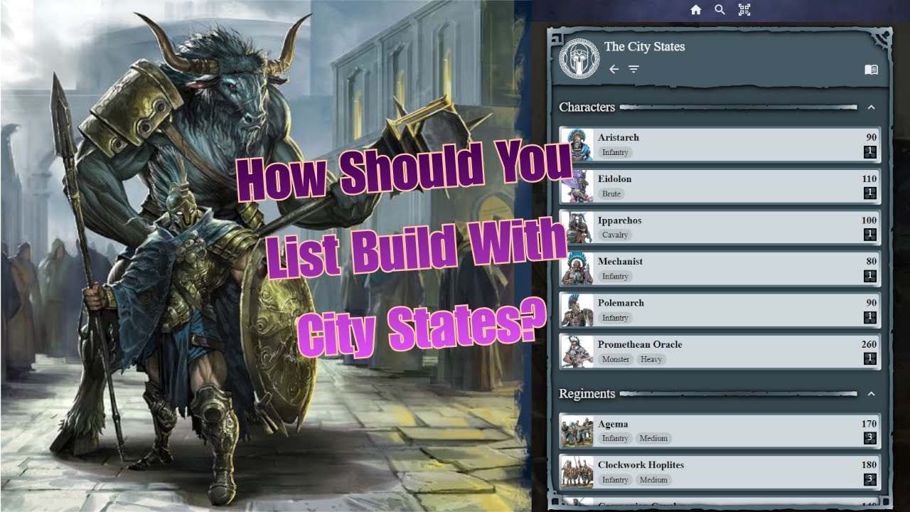 Last Discussion of Peasants: Conquest City States List Building with Bonktable