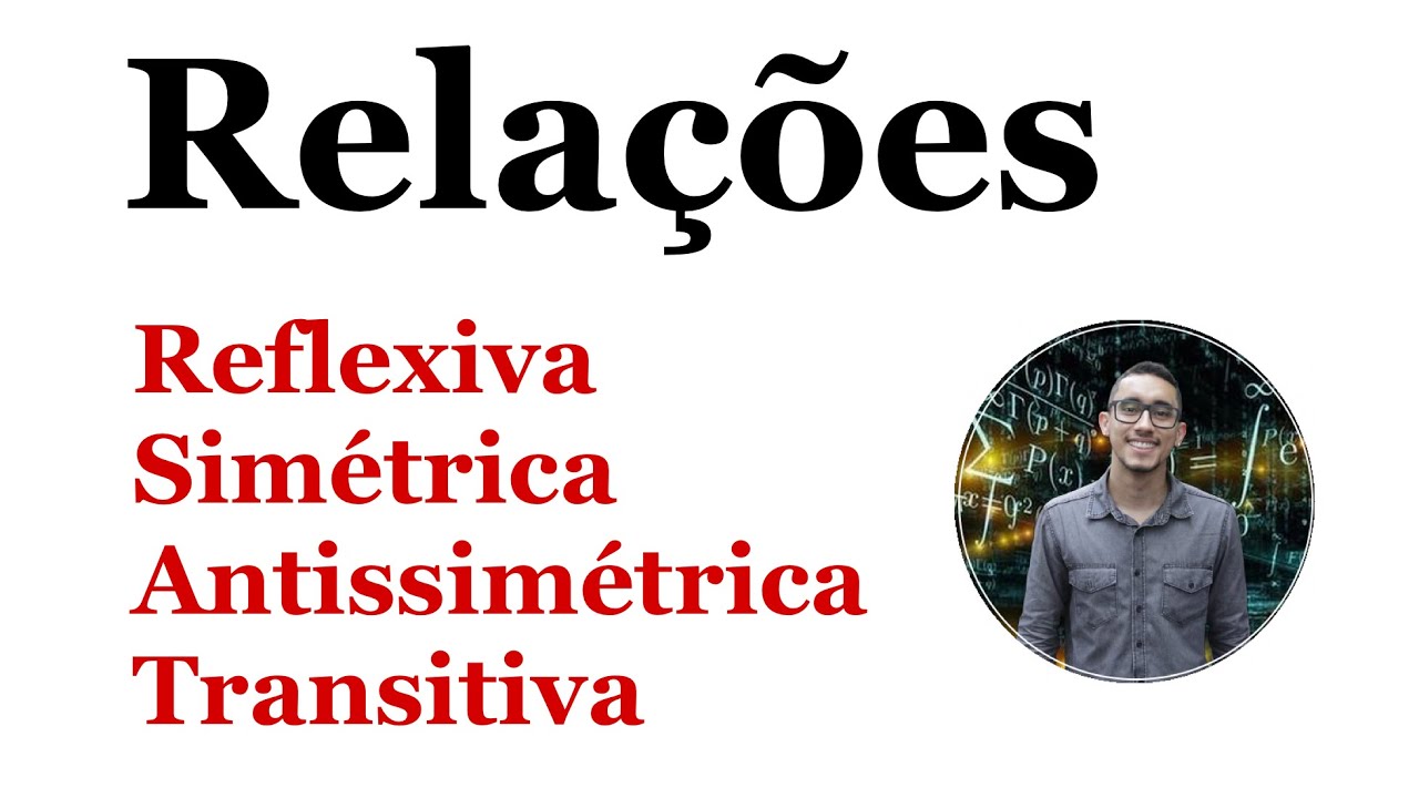 Relações e suas propriedades: reflexiva, simétrica, antissimétrica e transitiva