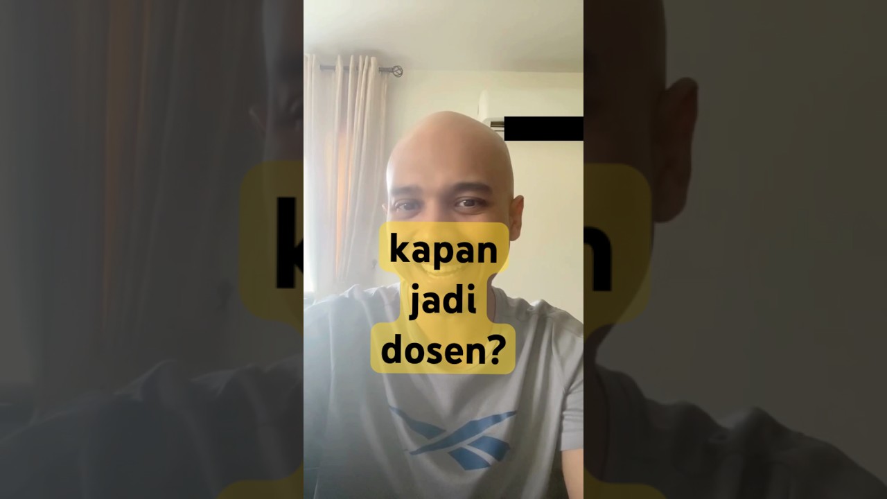 Jadi dosen, kapan baiknya?