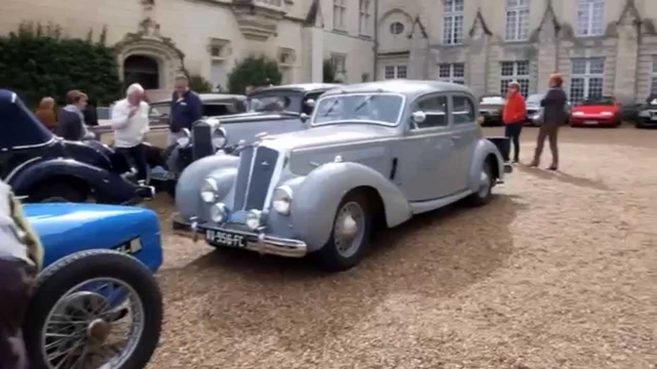 Rallye Salmson 2015, arrivée au Chateau d'Ussé