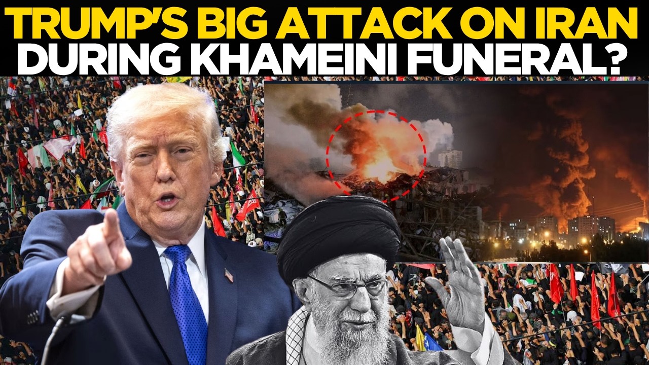 Trump LIVE: TRUMP'S BIG ATTACK ON IRAN DURING KHAMEINI FUNERAL? | US-Iran War Latest Update LIVE