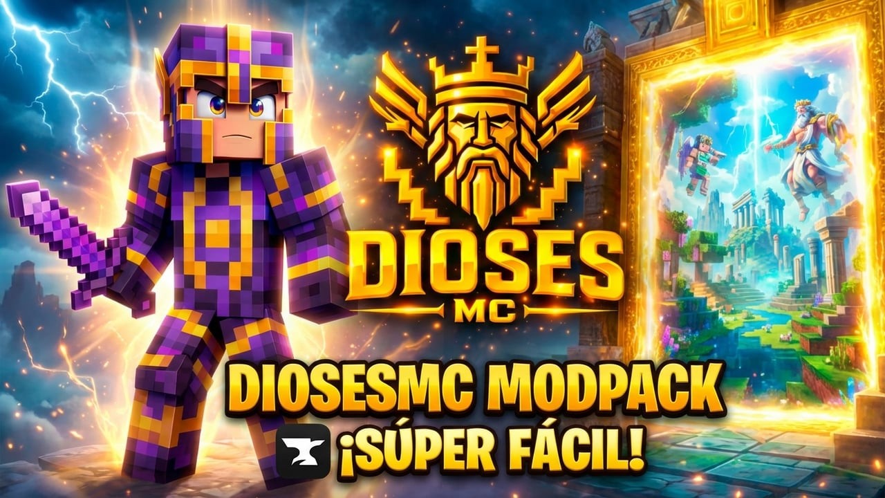 ✅ Descarga el NUEVO MODPACK OFICIAL de DIOSESMC de Vegetta777 y Willyrex!