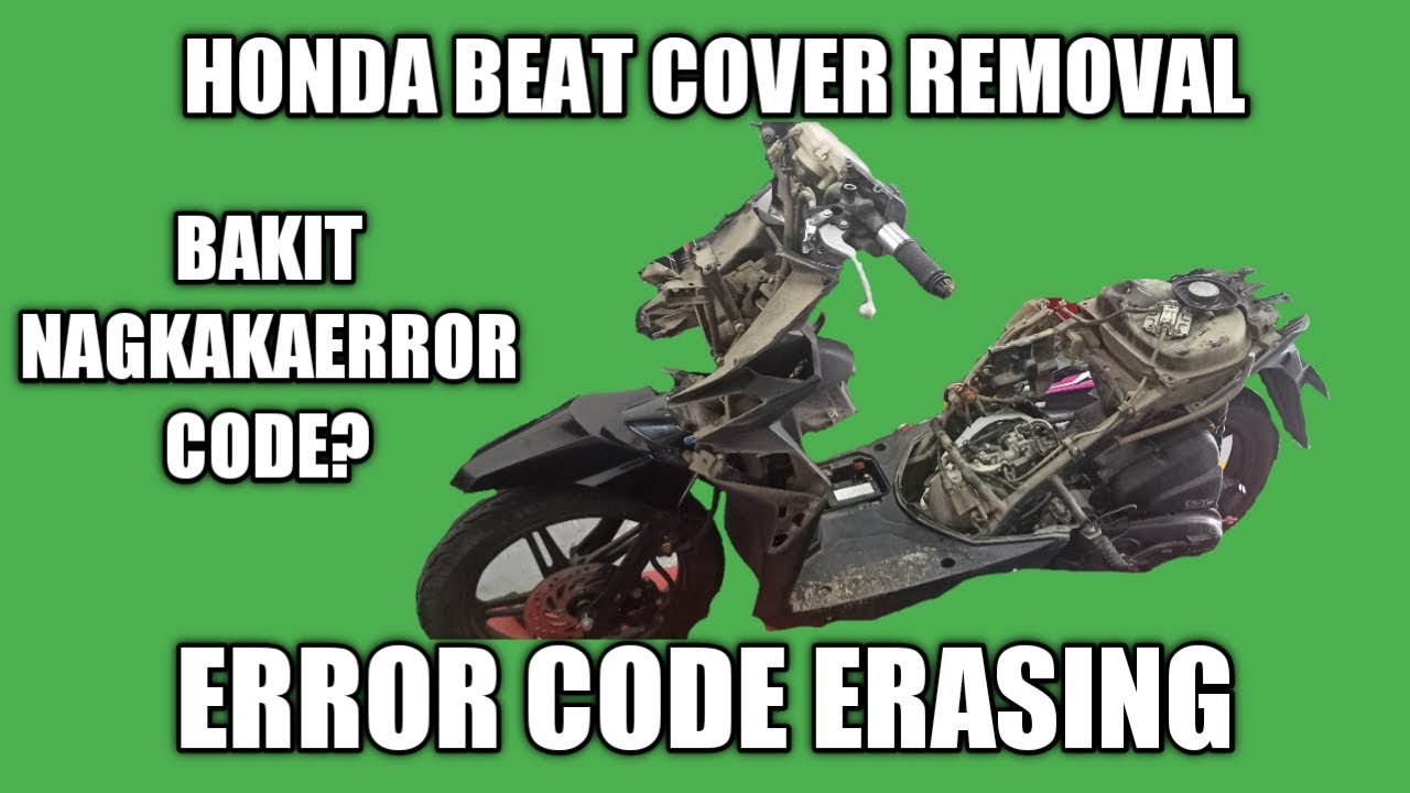 HONDA BEAT F.I ERROR CODE ERASING,COVER REMOVAL