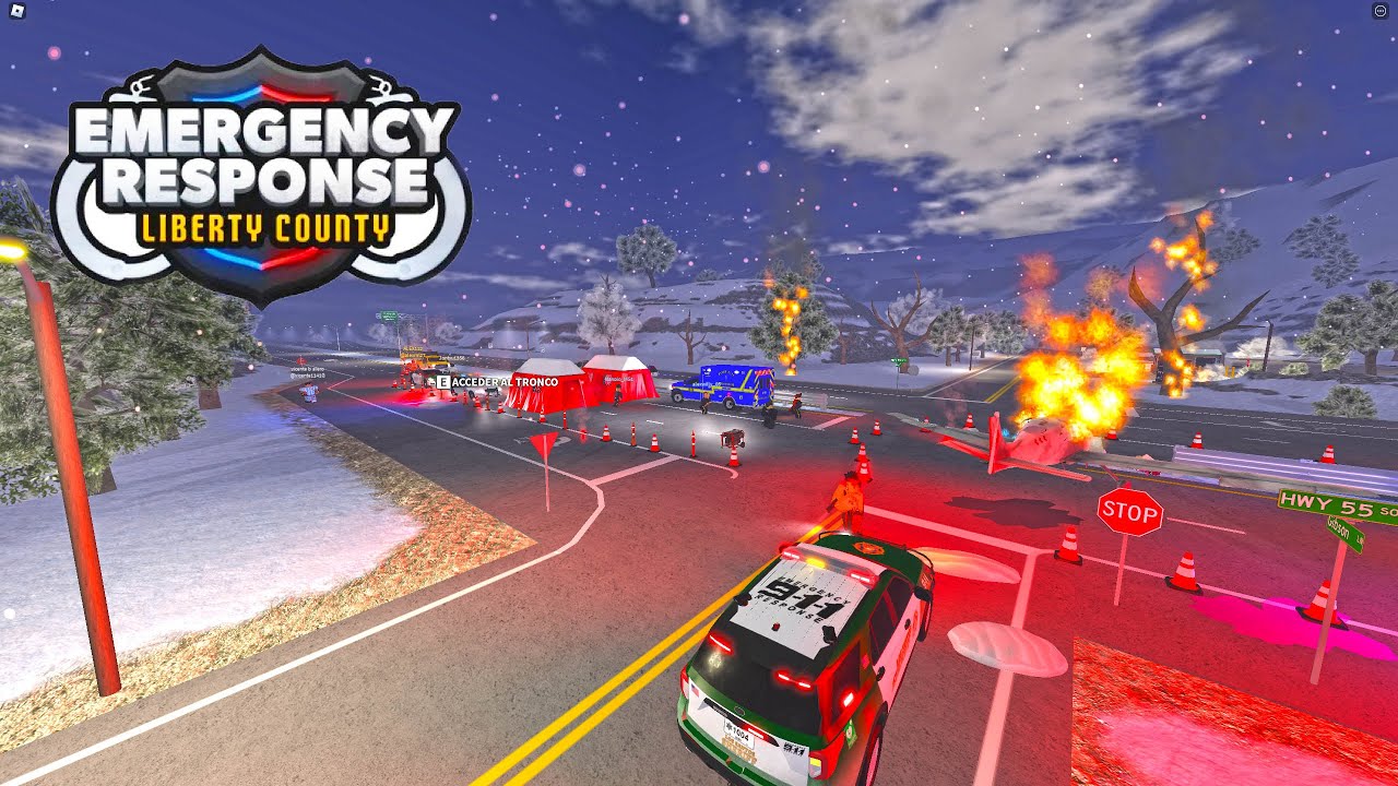 🚔 ACCIDENTE DE AVIÓN 🏡 LIBERTY COUNTY ROBLOX | MINIMUH | ESPAÑOL