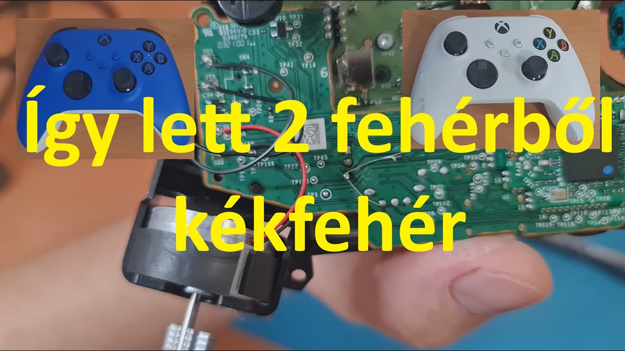 N&eacute;zőm Xbox Series kontroller&eacute;nek jav&iacute;t&aacute;sa TMR+HALL anal&oacute;ggal. Donor n&eacute;lk&uuml;l ez most nem ment.