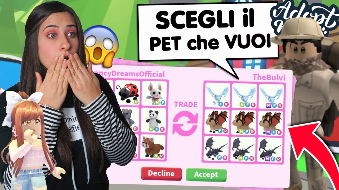 VOLEVO scambiare dei PET ma è SUCCESSO QUESTO 😱 Roblox ADOPT ME ITA By FrancyDreams