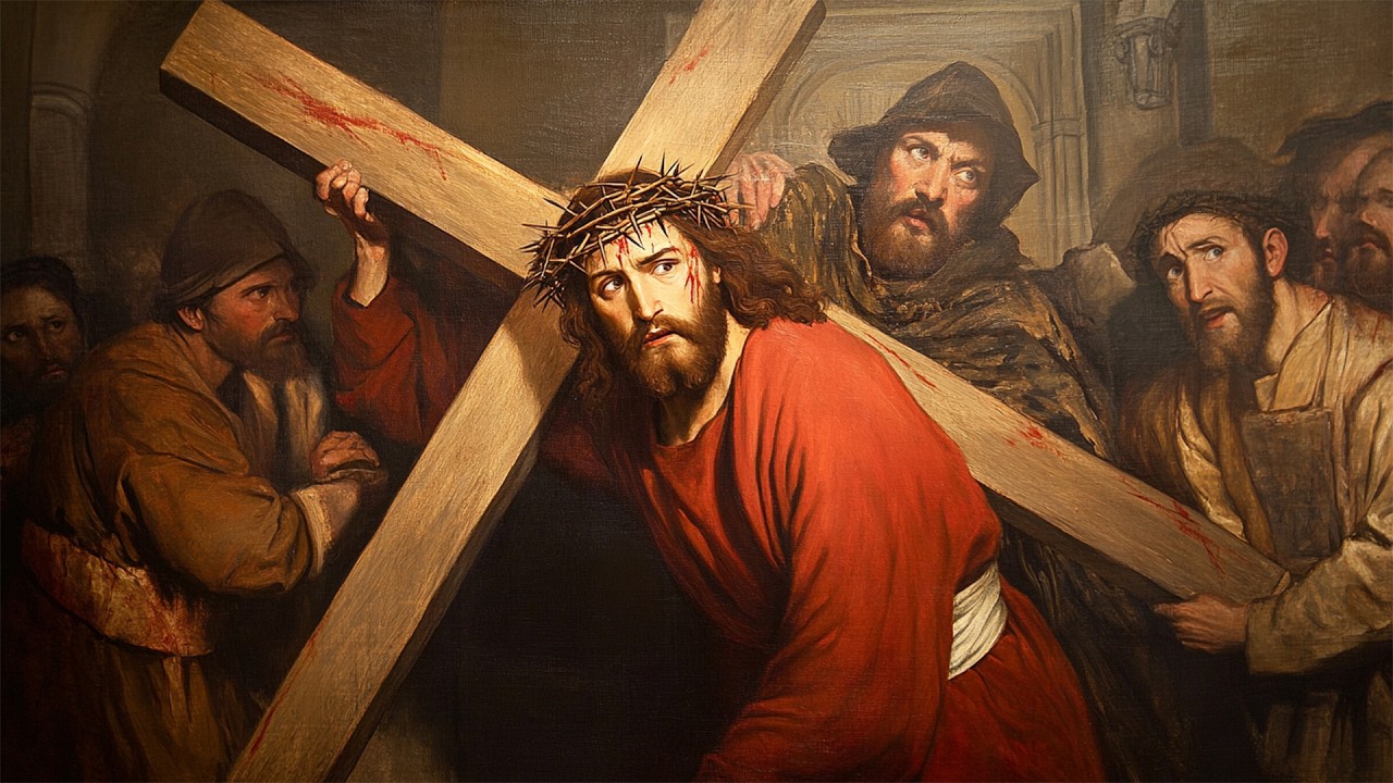 Gregorian Chants for Holy Week ✝️ Jesus Carries the Cross - Holy Week Reflection