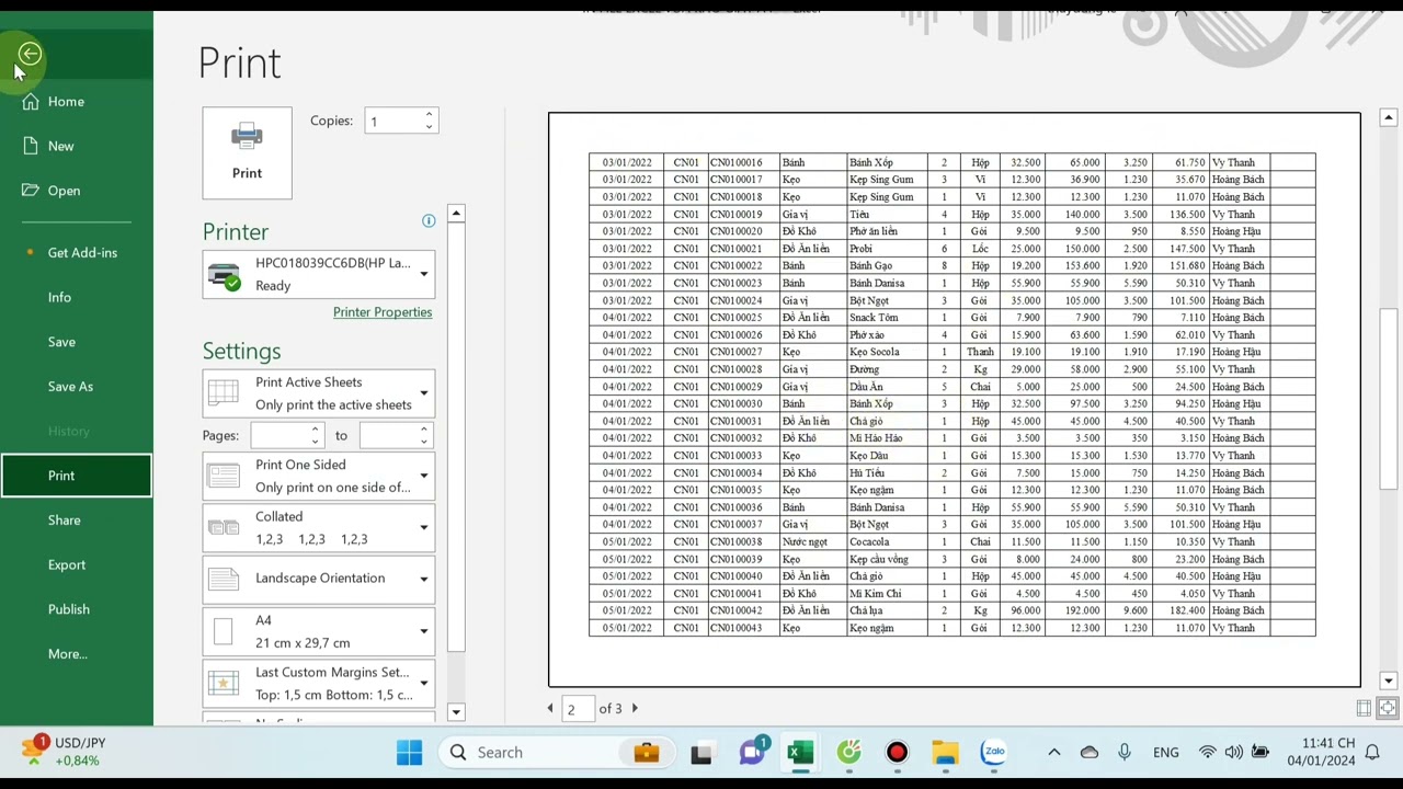 C&aacute;ch lặp lại ti&ecirc;u đề cho từng trang khi in ấn ở trong excel #tinhocvanphong
