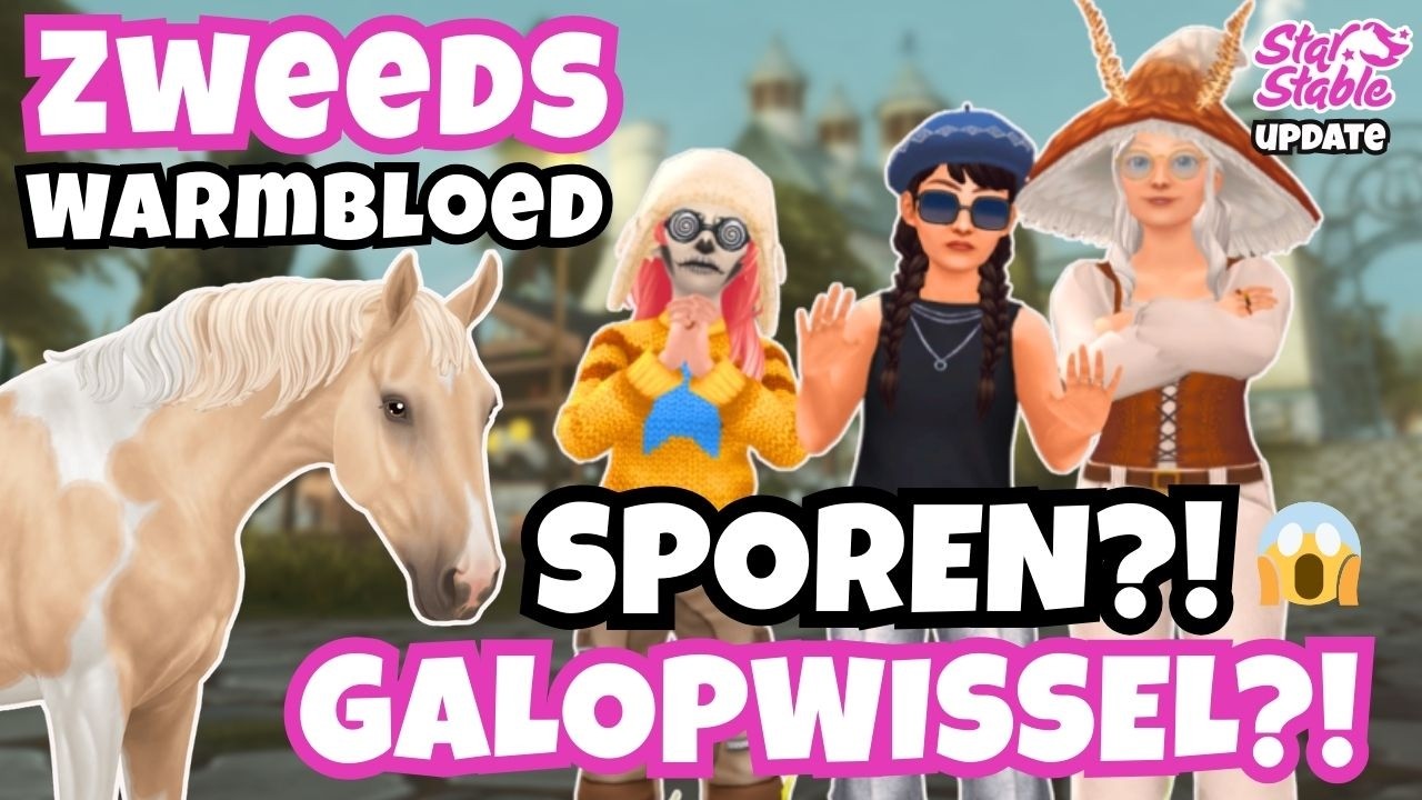 Het Zweeds Warmbloed is er! Galopswissel en Sporen 😲 Star Stable Update