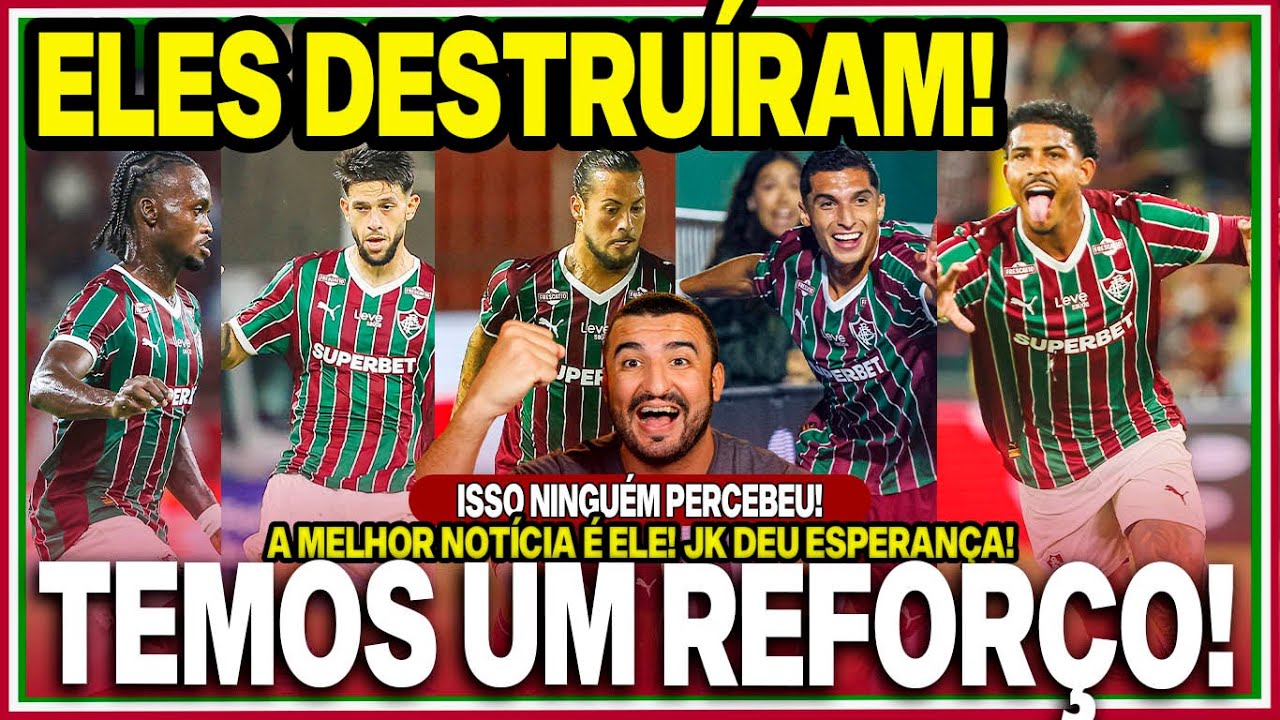 🔥DOUTRINARAM O RIVAL! ELES JOGARAM DEMAIS!😨A MELHOR NOTÍCIA PRO FLU É ELE! TEMOS UM NOVO “REFORÇO”!