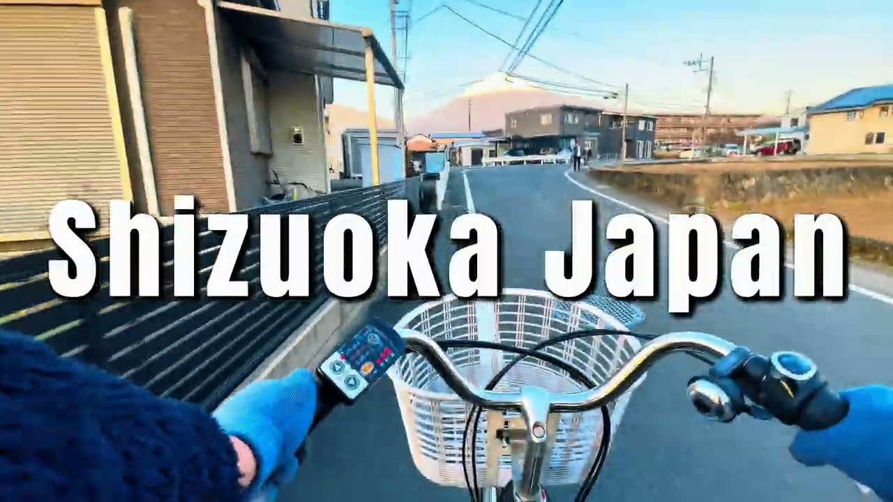 自転車で巡る富士山の景色