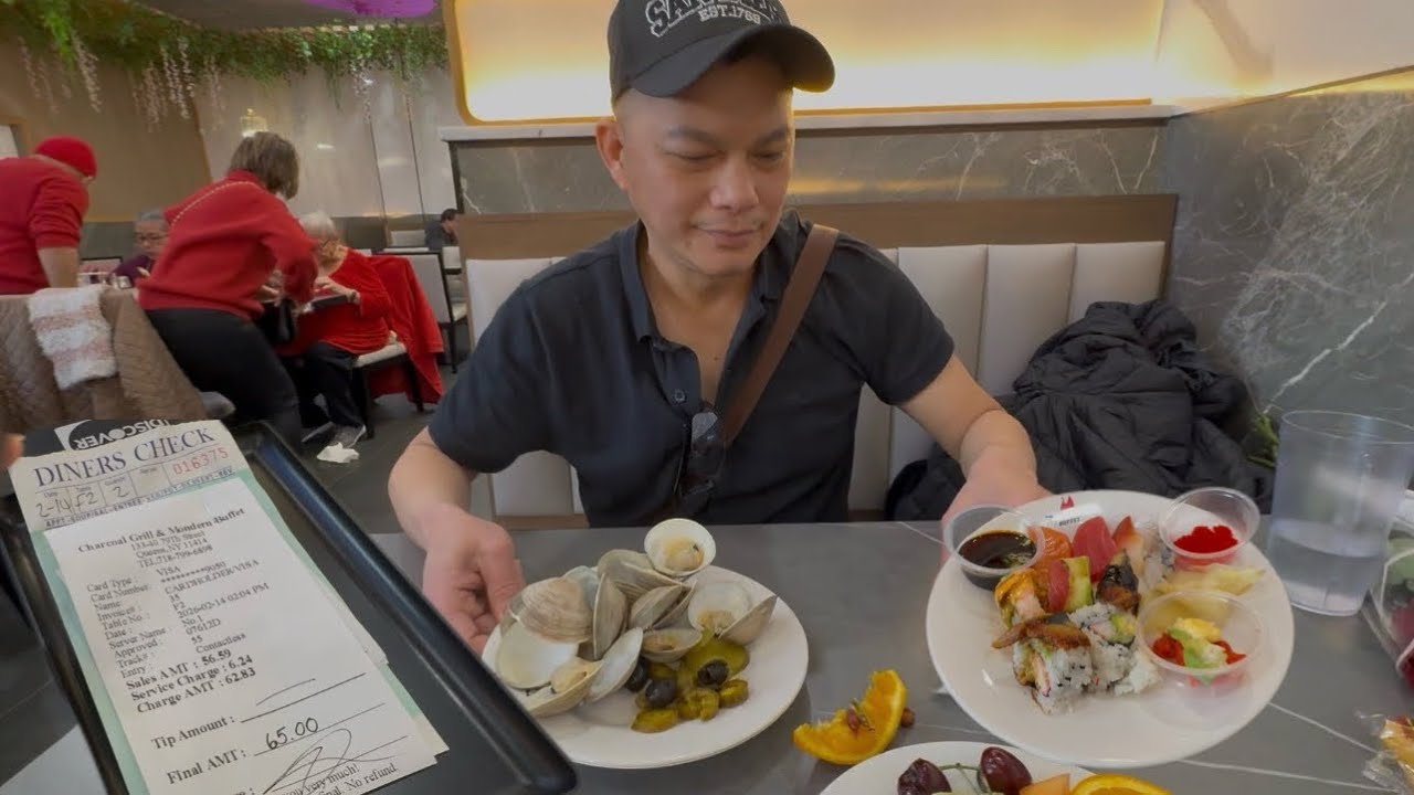 Hân Trần ăn buffet lâu quá- bị nhân viên đuổi khéo🙈