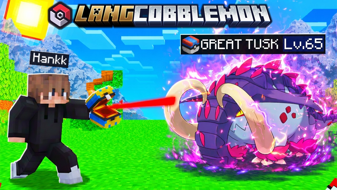 MINECRAFT LÀNG COBBLEMON TẬP 9 | HankkDayy thu phục  GREAT TUSK và biến mất khỏi SEVER???