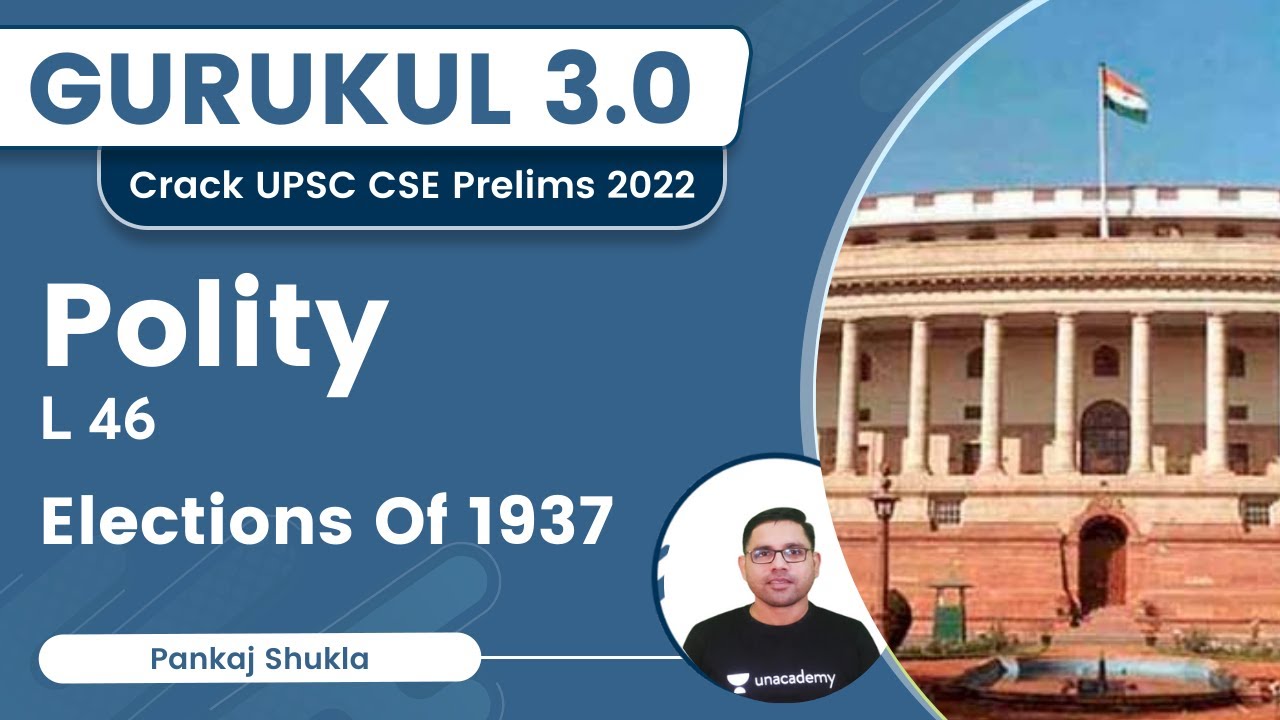 Elections of 1937 | Polity | Gurukul 3.0 | UPSC CSE Prelims 2022 | UPSC 101 | Pankaj Shukla