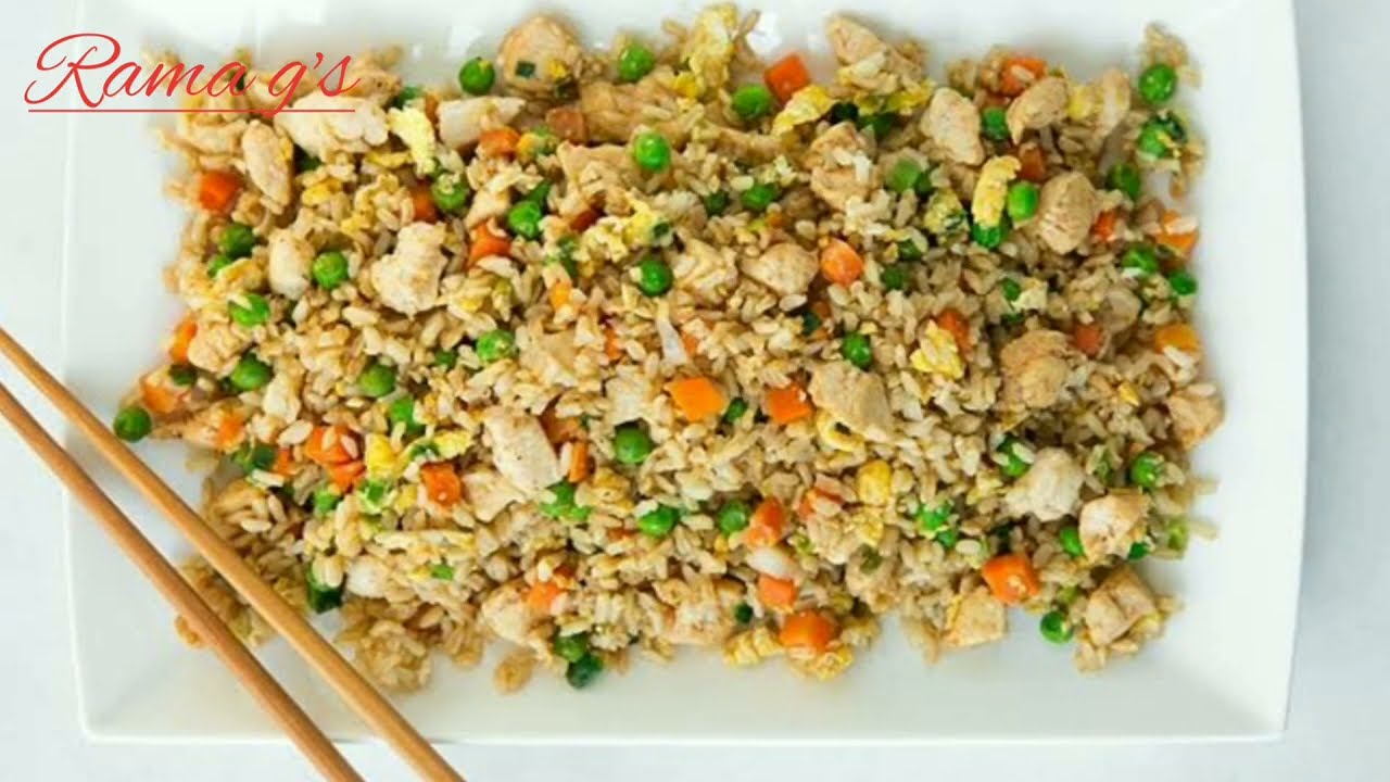 Chicken Fried rice|Rama g's Kitchen