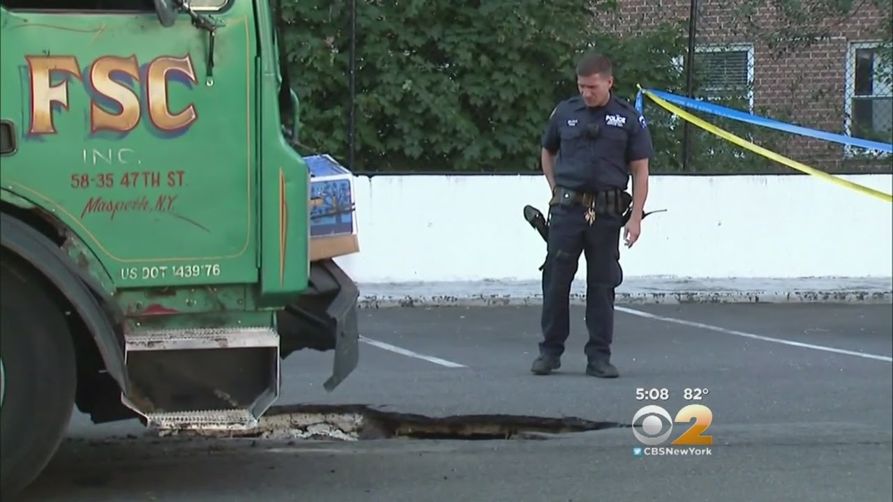 Garbage Truck Stuck For Hours