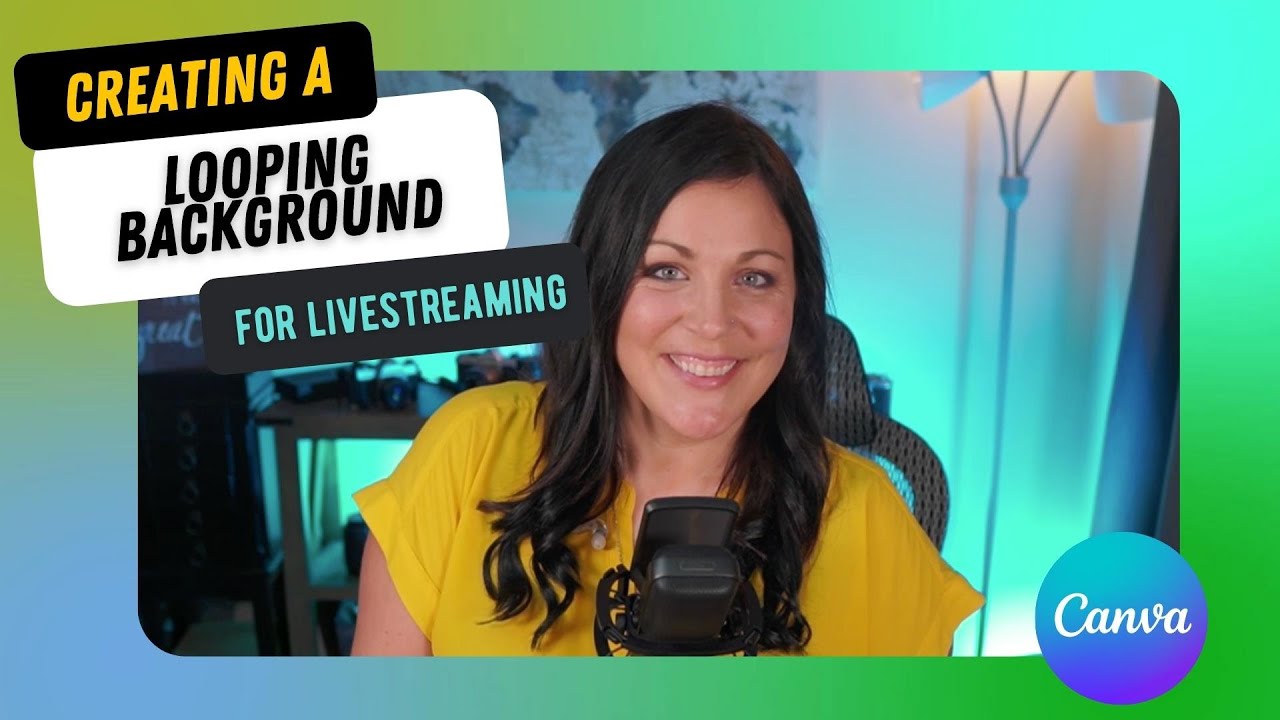 Creating a LOOPING Background Video using Canva | Livestreaming Tips