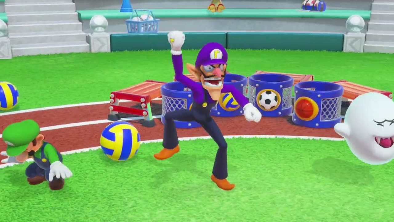 Super Mario Party Minigames - Luigi vs Waluigi vs Boo vs Yoshi | MarioGamers