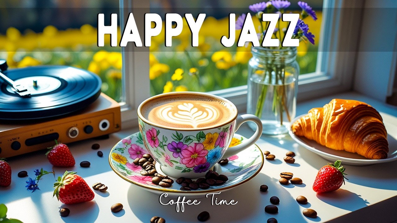 Happy Spring Jazz ☕ Morning Coffee Jazz Music & Exquisite Bossa Nova Instrumental for Relaxing