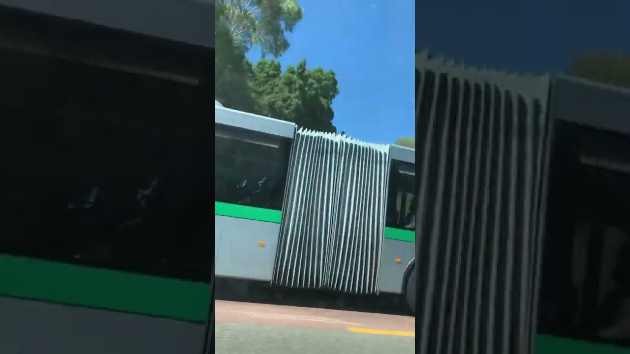 Angkot (angkutan umum) atau publik transport di Australia. Articulated Bus