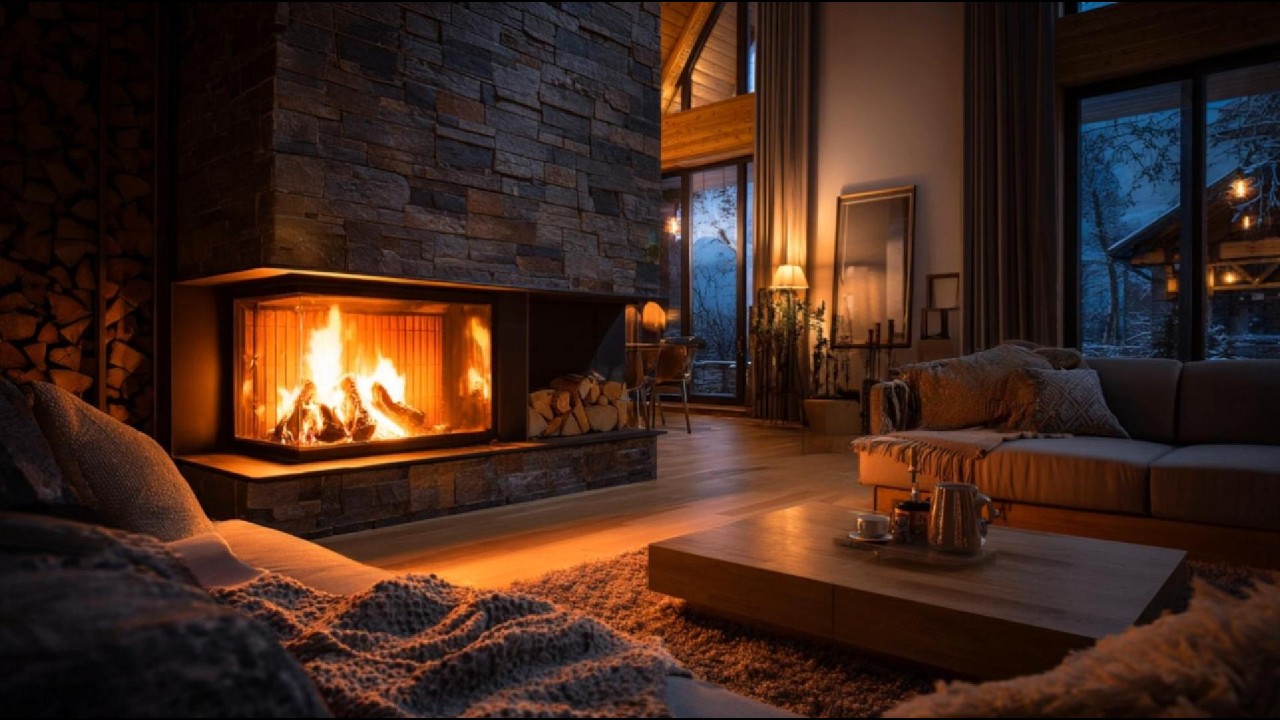 Cozy Cabin Ambience | Fireplace Sounds for Sleep, Study, and Relaxation