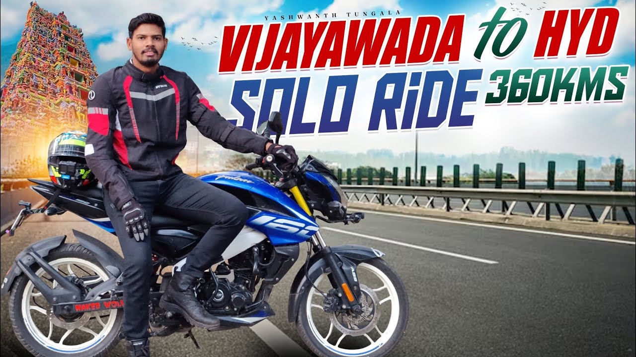 Vijayawada TO Hyderabad Solo Ride 360Kms 🏍️. | Worst Ride Ever 😡 | Yashwanth Tungala.
