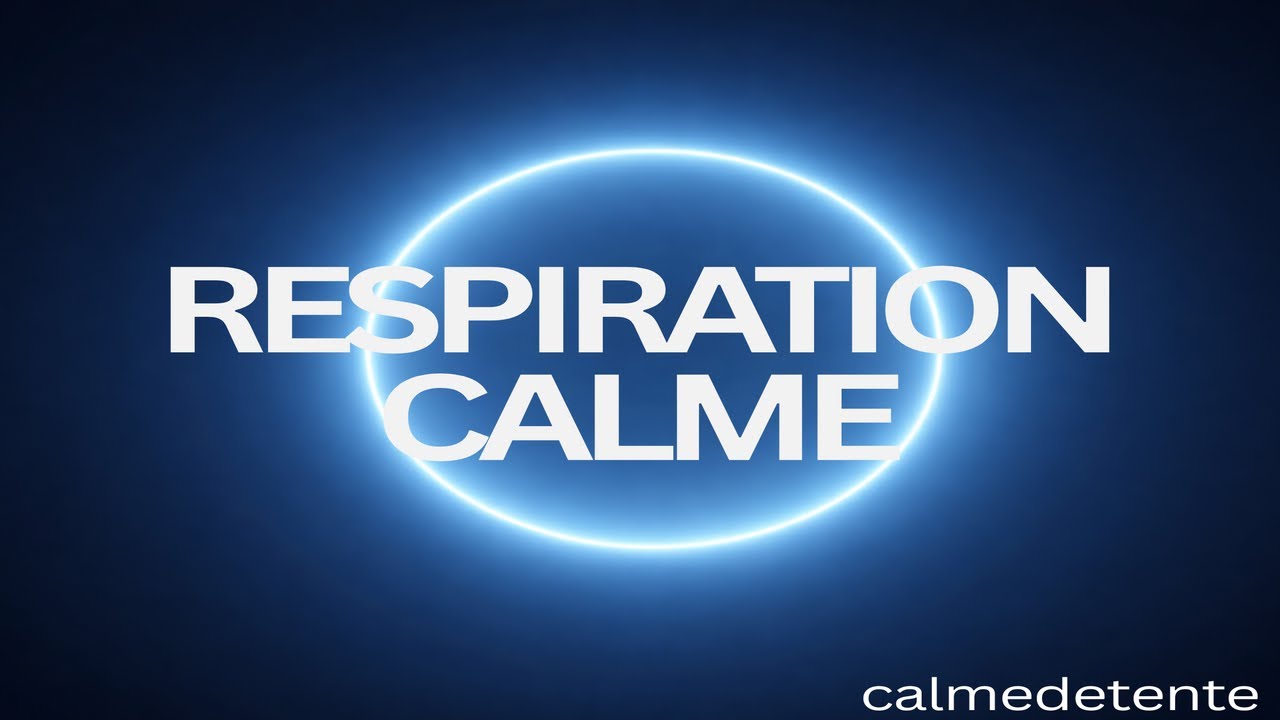 Respiration Visuelle Profonde 🔵 Cercle Lumineux Apaisant | Calme Mental & Relaxation (1h)
