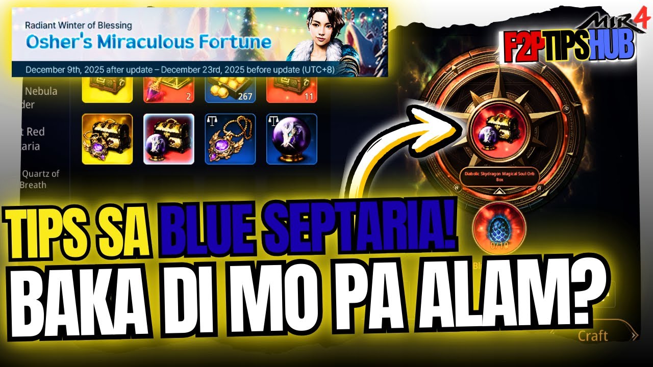 MIR4 Guide 2025 | BLUE SEPTARIA TIPS! Baka Di Mo Alam ‘To!