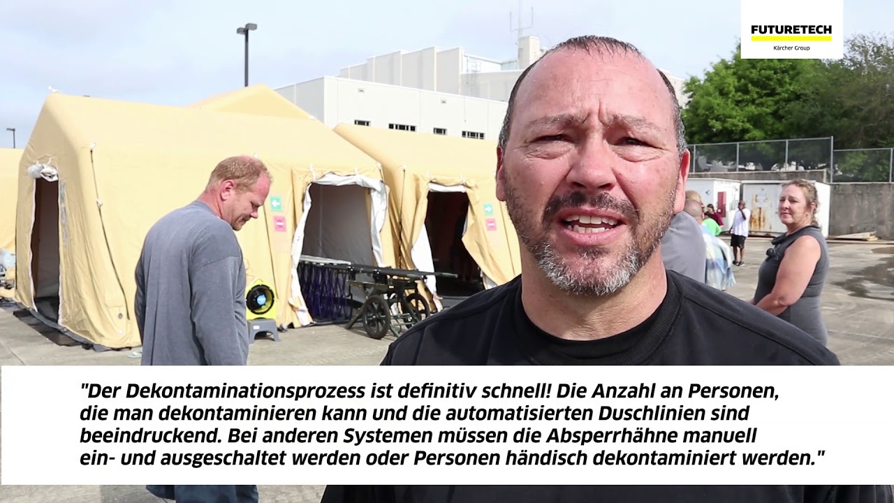 Erprobung Personendekontamination US-Army
