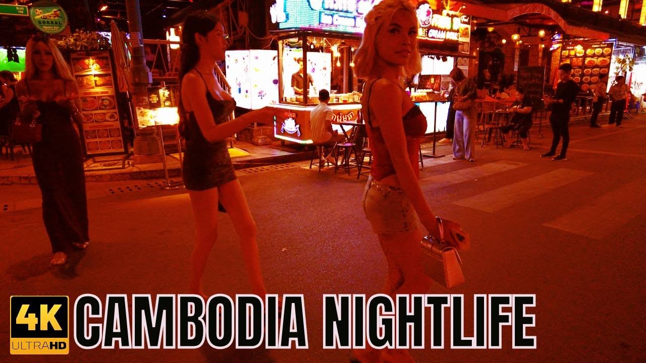 Siem Reap Nightlife Scenes | 4K HDR 🇰🇭✨