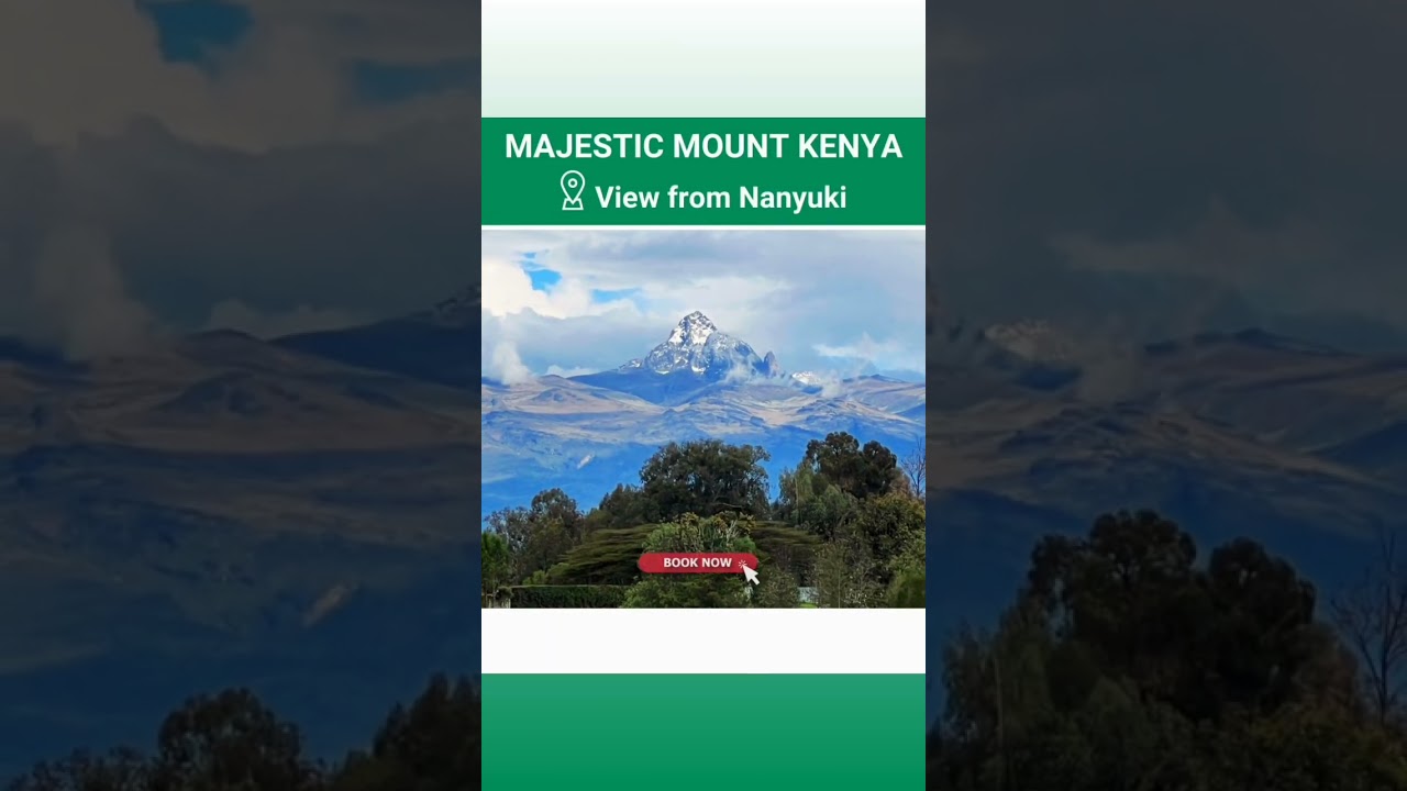 Enjoy the view of the Majestic Mount Kenya from Nanyuki. BOOK NOW!! #silverbirdtravelplus