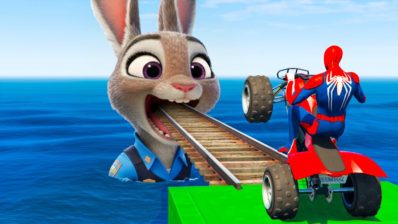 الرجل العنكبوت انقاذ باتمان Spider-Man Rescue JUDY vs iron man vs venom funny Game GTA 5 superhero??