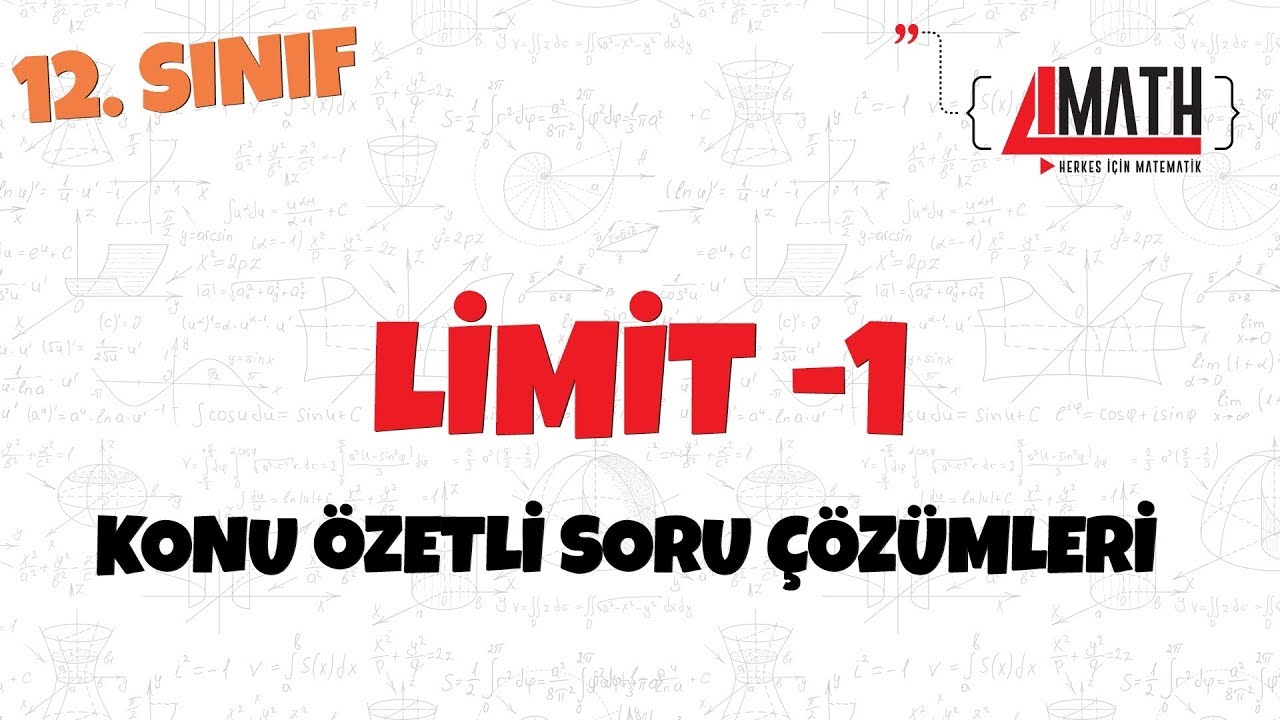 Limit -1 - Konu Özetli Soru Çözümleri