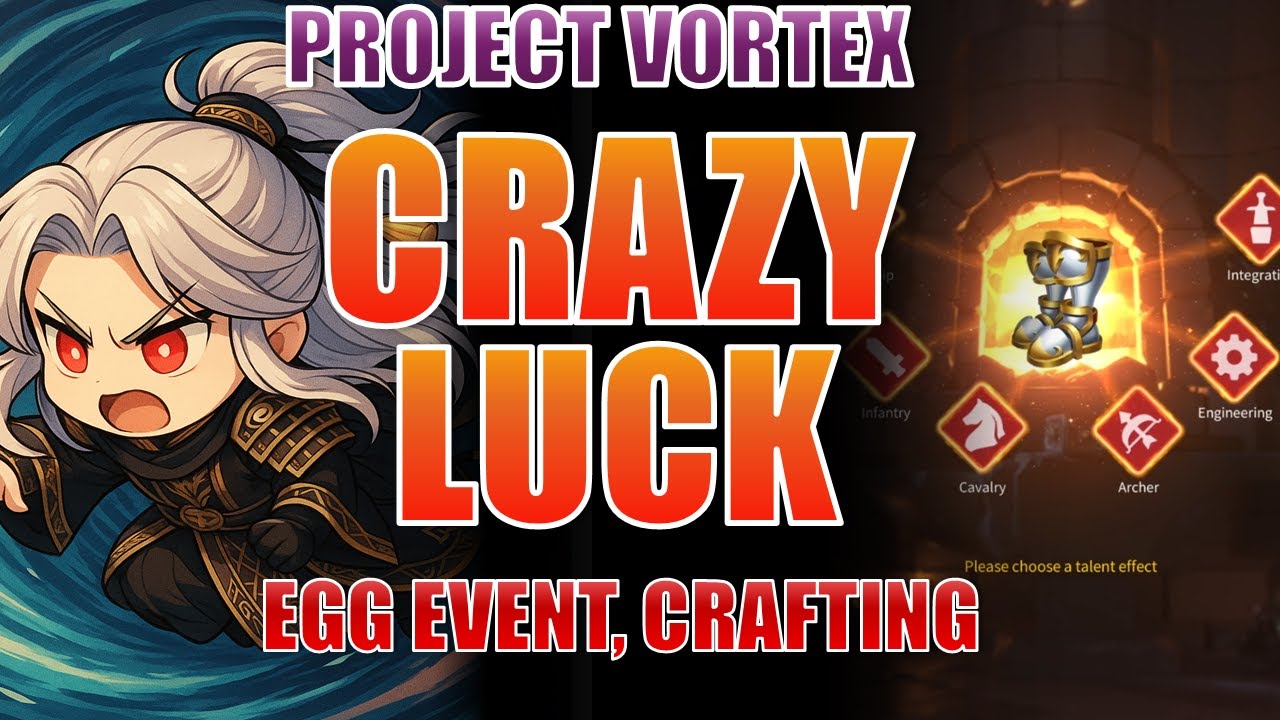 PROJECT VORTEX Crazy Egg Event Pulls! IS MY VORTEX ACCUNT BLESSED!?| Rise of Kingdoms