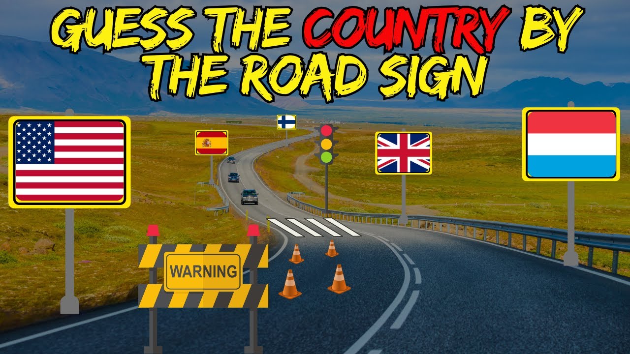 Guess the COUNTRY by the Road Sign Challenge 🚦 | Can You Get Them All Right? #quizgame #quizgame