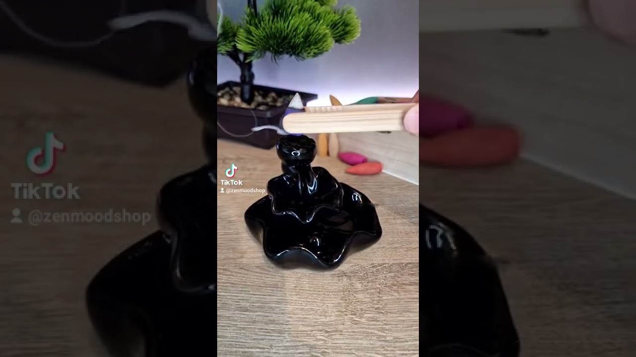 Purple cone 💜 #zen #incenseburner