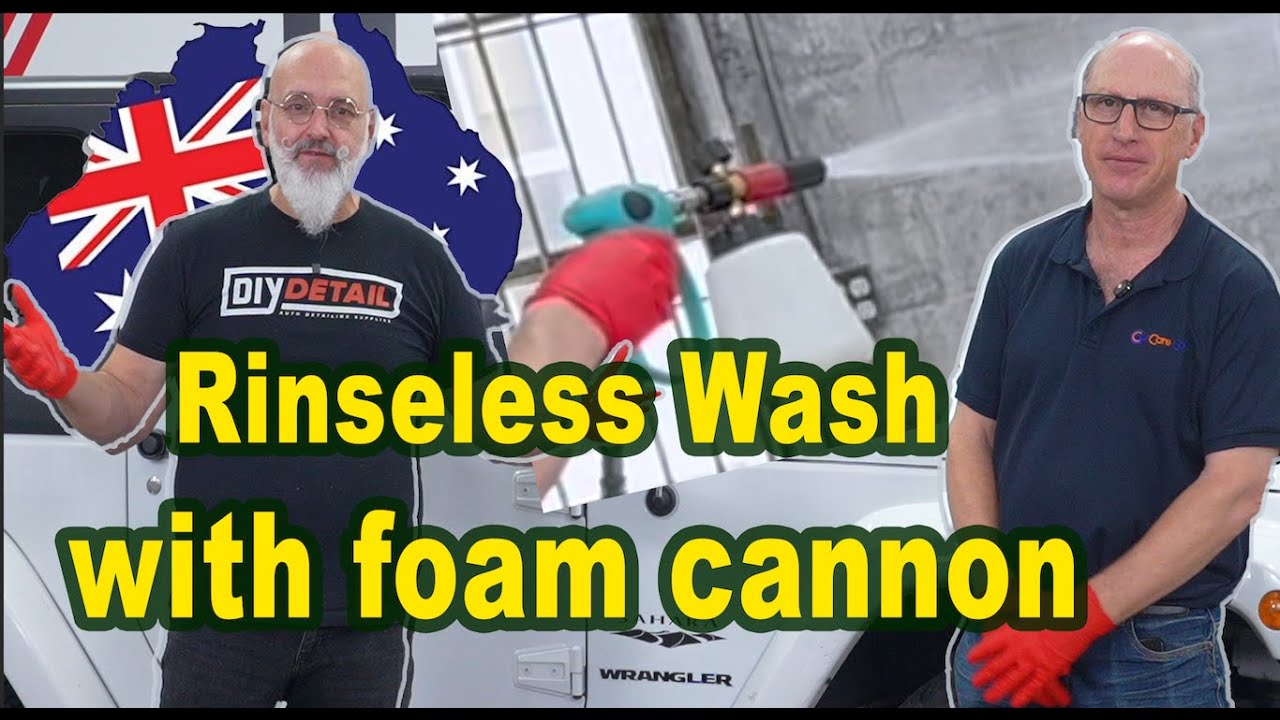 Hybrid wash and we use the foam cannon to apply the rinse less wash.  With Mark from Car Care Co 