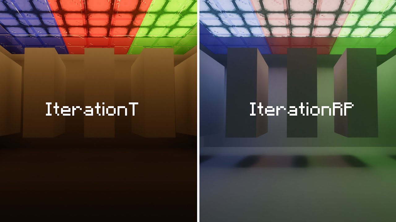 IterationT VS IterationRP | Iteration But It's RAYTRACED | Minecraft Shader Comparison