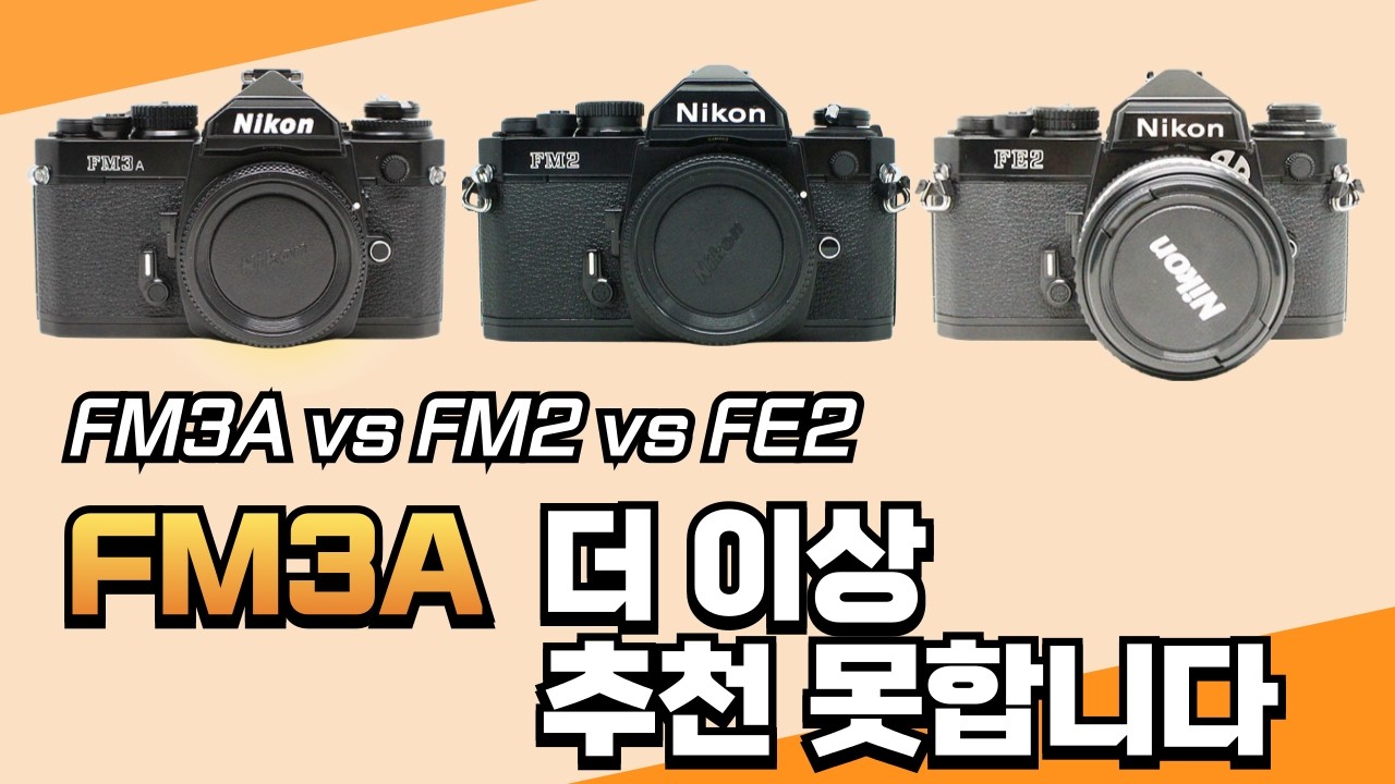 송보의 사진통장(442회) - 니콘 FM3A 이제는 추천 못하겠습니다! FM3A vs FM2 vs FE2