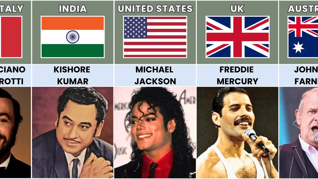 Legendary Male Singers From Different Countries