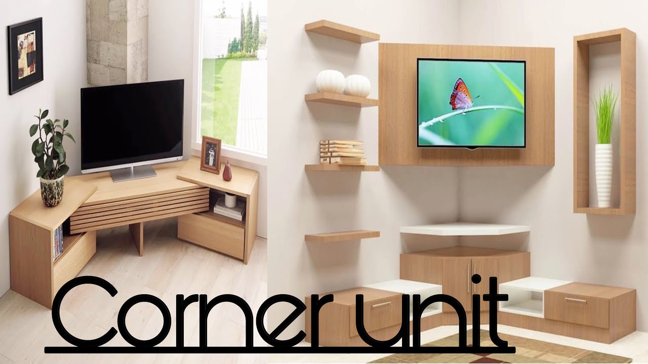 See Corner tv unit design | Corner tv Cabinet design 2023 | Modern corner TV unit designs