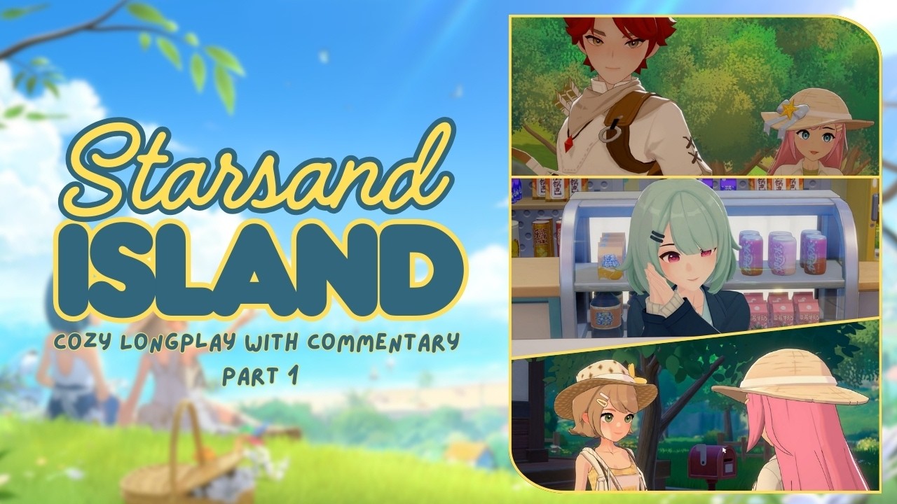 Starsand Island: Cozy Longplay with Commentary (Part 1) | We Start Our Adventure 🌸